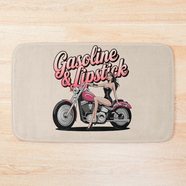 Item preview, Gasoline & lipstick - Filling station - Petroliana - cafe racer styling - highway to hell - Chop shop - Born to race designed and sold by JansenGS.