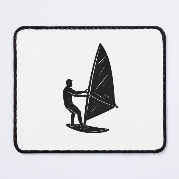 Item preview, Silent Speed – Hand-drawn Windsurfer designed and sold by NO PLAN B 'Club.