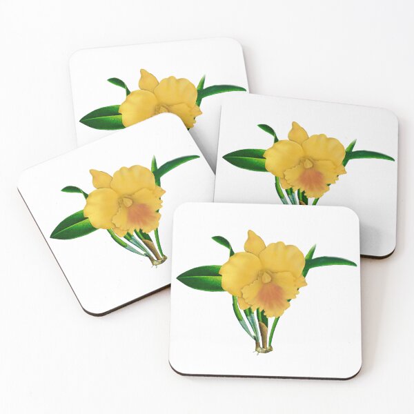 Item preview, Cattleya Orchid: A Golden Glow of Inner Peace designed and sold by Wednesday Art design .