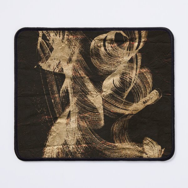 Item preview, Gold Abstract Brushstrokes on Paper designed and sold by NickDedidis.