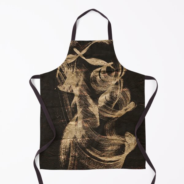 Item preview, Gold Abstract Brushstrokes on Paper designed and sold by NickDedidis.