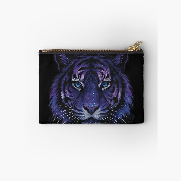 Item preview, Cosmic Tiger Head – Galaxy-Themed Purple and Blue Tiger Illustration designed and sold by HAFIZ-DP.