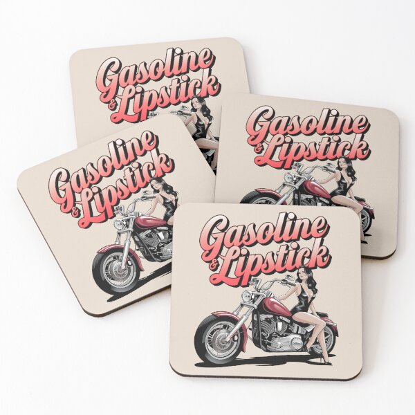 Item preview, Gasoline & lipstick - Filling station - Petroliana - cafe racer styling - highway to hell - Chop shop - Born to race designed and sold by JansenGS.