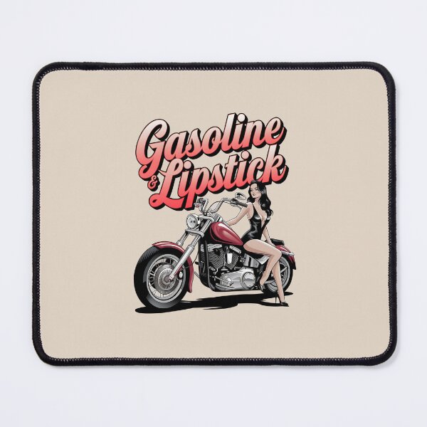 Item preview, Gasoline & lipstick - Filling station - Petroliana - cafe racer styling - highway to hell - Chop shop - Born to race designed and sold by JansenGS.