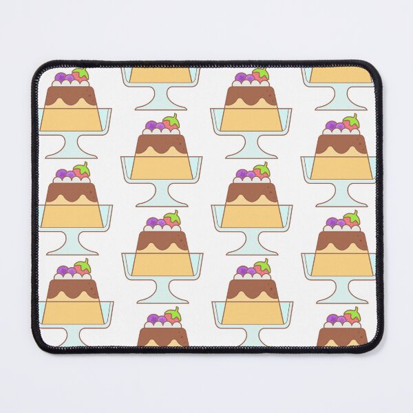 Item preview, Cute Sweet Caramel Custard Flan with Berry Fruit Topping designed and sold by nuchz.