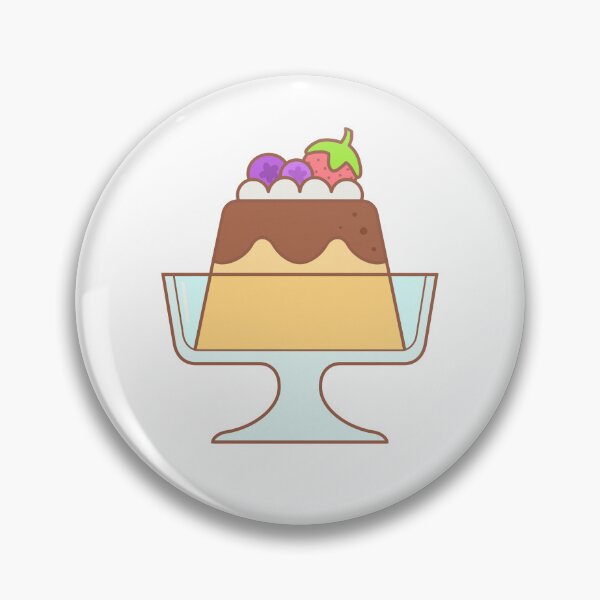Item preview, Cute Sweet Caramel Custard Flan with Berry Fruit Topping designed and sold by nuchz.