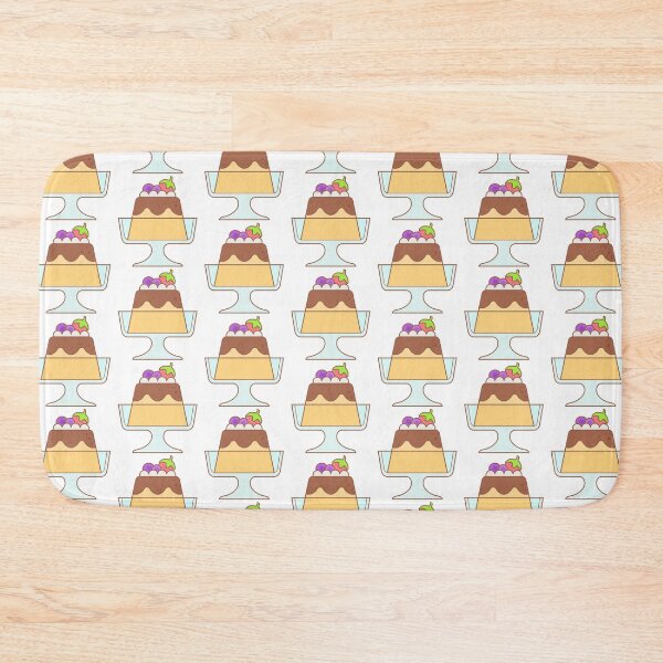 Item preview, Cute Sweet Caramel Custard Flan with Berry Fruit Topping designed and sold by nuchz.