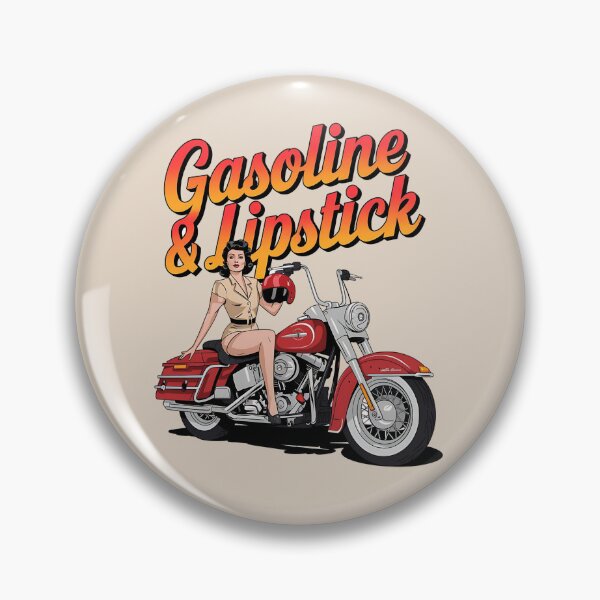 Item preview, Gasoline & lipstick - Filling station - Petroliana - cafe racer styling - highway to hell - Chop shop - Born to race designed and sold by JansenGS.