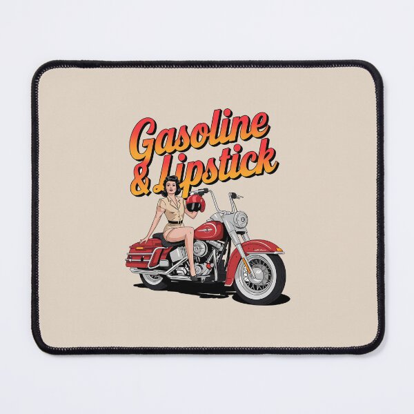 Item preview, Gasoline & lipstick - Filling station - Petroliana - cafe racer styling - highway to hell - Chop shop - Born to race designed and sold by JansenGS.