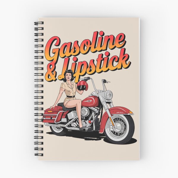 Item preview, Gasoline & lipstick - Filling station - Petroliana - cafe racer styling - highway to hell - Chop shop - Born to race designed and sold by JansenGS.