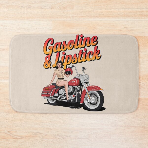 Item preview, Gasoline & lipstick - Filling station - Petroliana - cafe racer styling - highway to hell - Chop shop - Born to race designed and sold by JansenGS.