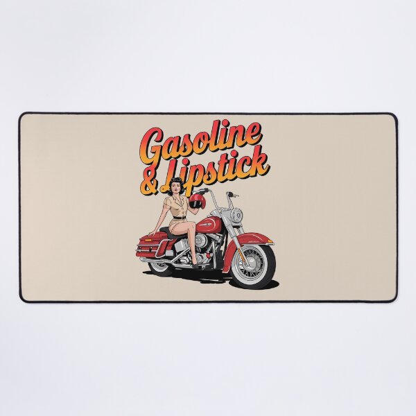 Item preview, Gasoline & lipstick - Filling station - Petroliana - cafe racer styling - highway to hell - Chop shop - Born to race designed and sold by JansenGS.
