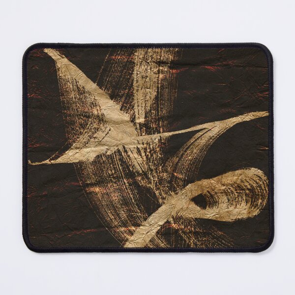 Item preview, Gold Abstract Sweeps on Paper designed and sold by NickDedidis.