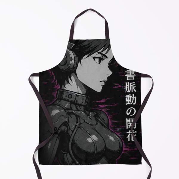 Item preview, Cyberpunk Mecha Girl Profile Retro Manga Aesthetic designed and sold by Hirvipelto.