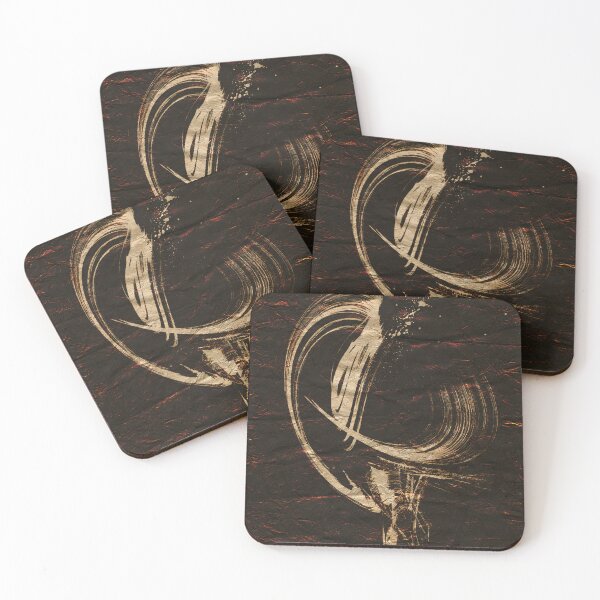 Item preview, Gold Flow Abstraction On Textured Paper designed and sold by NickDedidis.