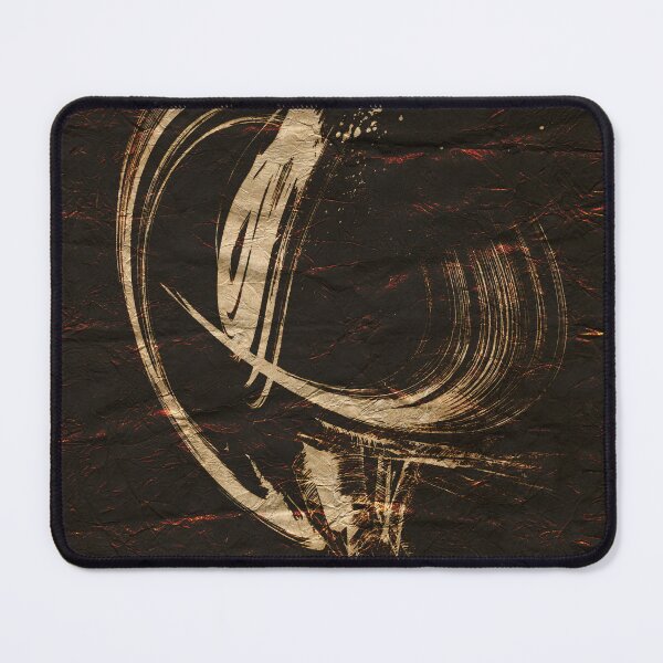 Item preview, Gold Flow Abstraction On Textured Paper designed and sold by NickDedidis.