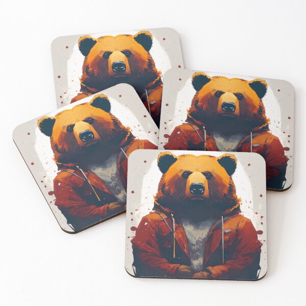Item preview, Boss Bear Watercolor Painting designed and sold by PioneerX1.