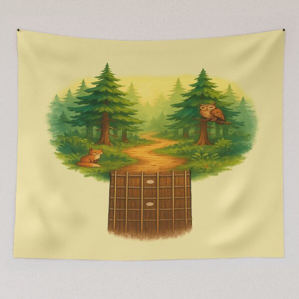 Item preview, Forest Frets: Journey of a Vintage Acoustic Guitar  designed and sold by Globalcitytees.