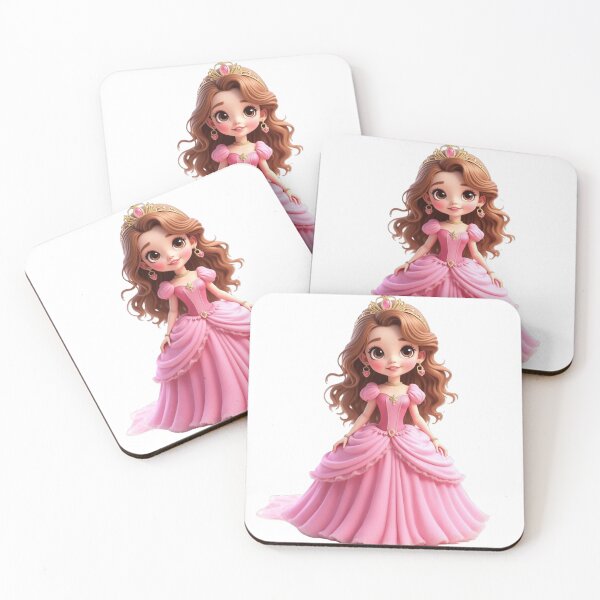 Item preview,  adorable cute princess in pink dress designed and sold by nicnacc.