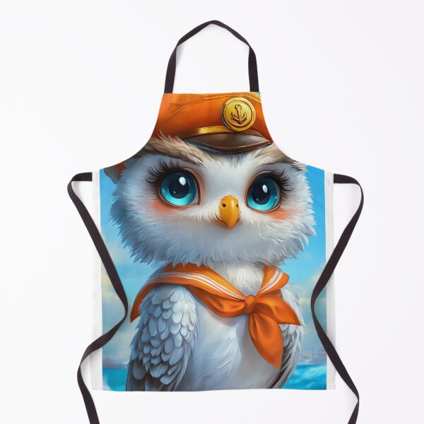 Item preview, Adorable Owl in Sailor Outfit with Bright Eyes designed and sold by Artessie.