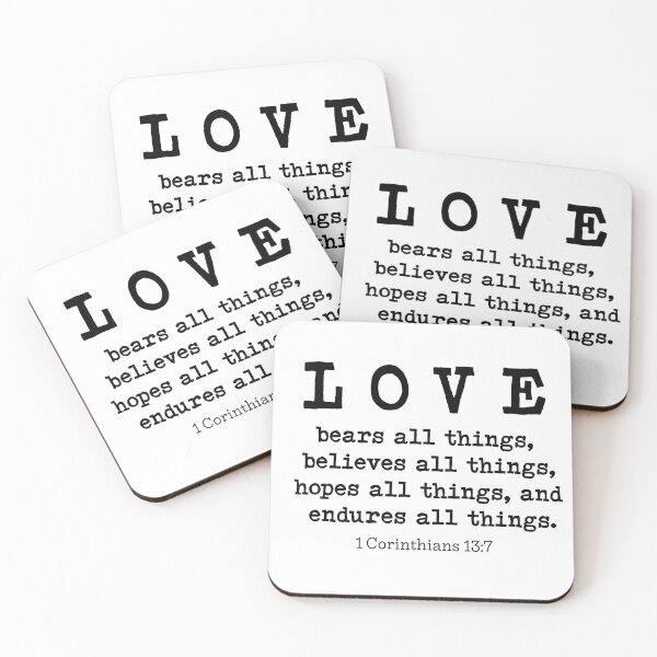 Item preview, Love | Bible Verse | Minimalist | Typography Design designed and sold by JirehKollezion.