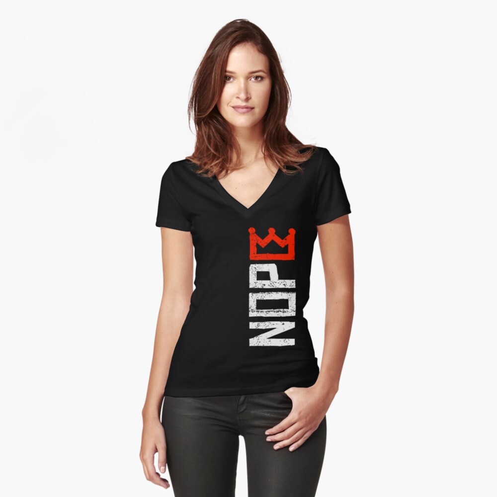 Item preview, Fitted V-Neck T-Shirt designed and sold by Claude119.