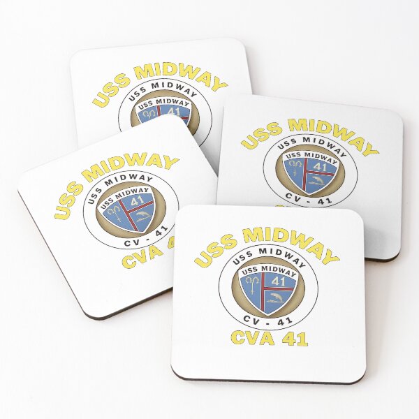 Item preview, USS Midway (CVBCVACV-41) Crest for Dark designed and sold by FredrickHudson.