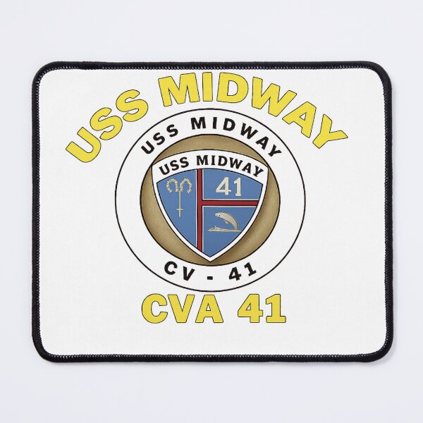 Item preview, USS Midway (CVBCVACV-41) Crest for Dark designed and sold by FredrickHudson.