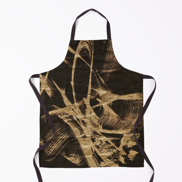 Item preview, Abstract golden brushstrokes designed and sold by NickDedidis.