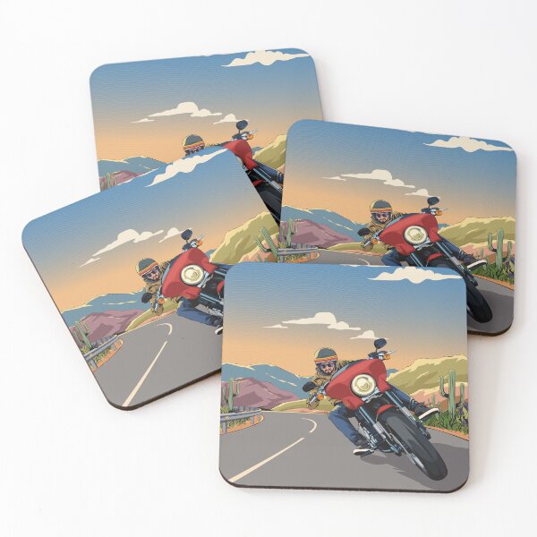 Item preview, motorbike ride through desert designed and sold by Mighty-Blue.