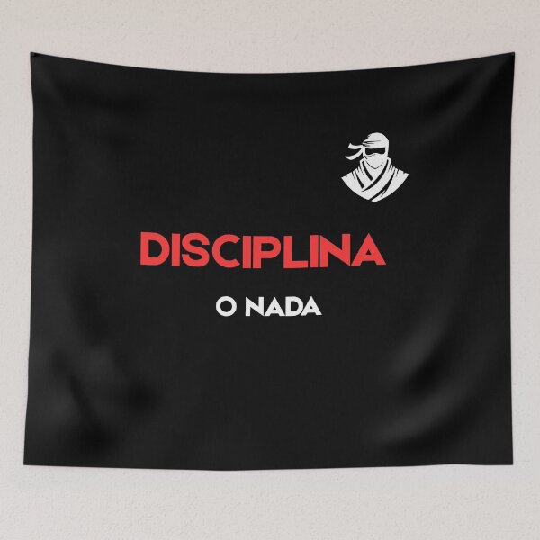 Item preview, Discipline or Nothing Spanish Motivational Quote designed and sold by MINSET WEAR ® – Born from Mindset, Built on Discipline..