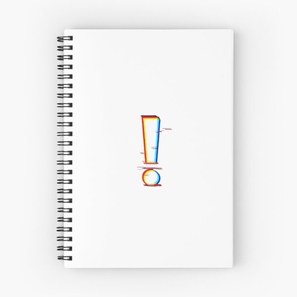 Item preview, Glitch Exclamation Mark – Bold Alert Symbol in RGB Distortion designed and sold by Alphakenon.