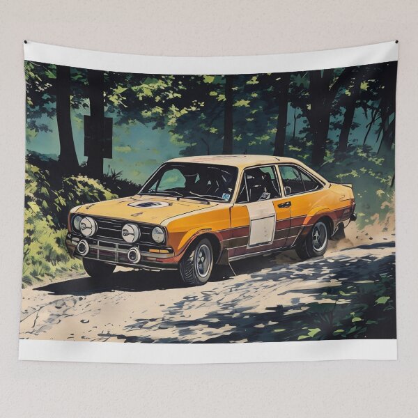 Item preview, MK2 Escort Rally Andrews Heat for Hire Artwork Poster Print designed and sold by plumbshutter.