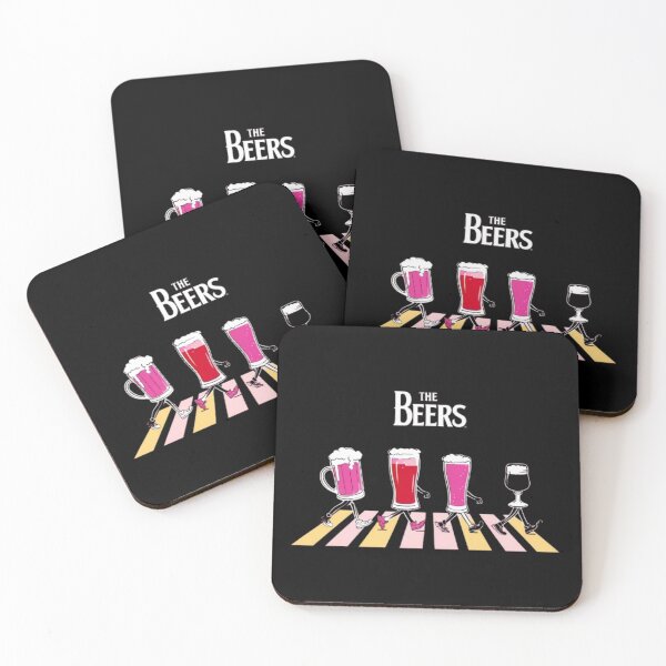 Item preview, Playful Cartoon Beer Glasses Walking on Zebra Stripes designed and sold by Aise06.