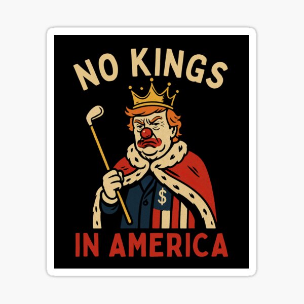 Item preview, No Kings In America|  Anti-Donald Trump| No Kings Day Protest designed and sold by AnnieKocoy.
