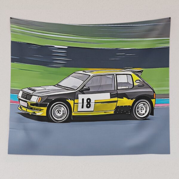 Item preview, Group B Rally Car Artwork 205 Motorsport designed and sold by plumbshutter.