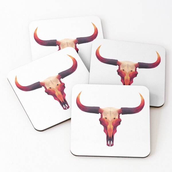 Item preview, Flaming Bull Skull – Fierce Desert Heat Vector Artwork designed and sold by Alphakenon.