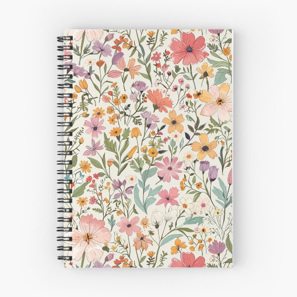 Item preview, Seamless Pattern of Colorful Wildflower and Foliage in Pastel Tones designed and sold by CoolPixels.