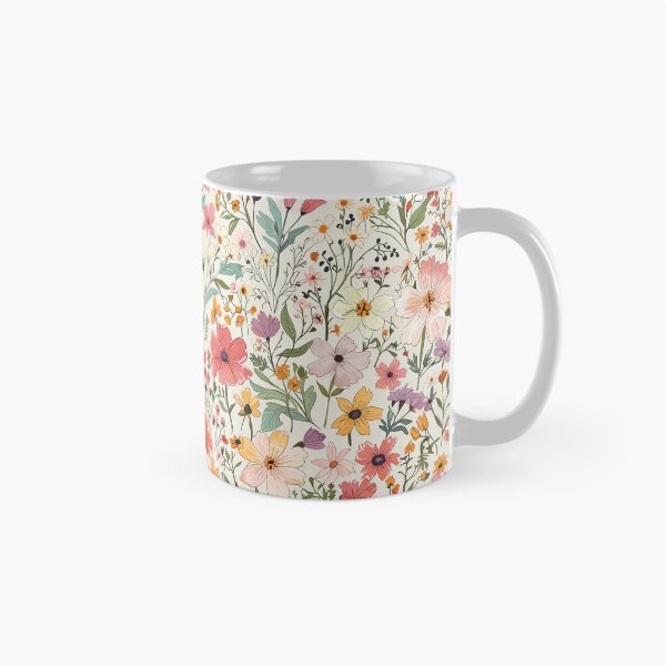 Item preview, Seamless Pattern of Colorful Wildflower and Foliage in Pastel Tones designed and sold by CoolPixels.