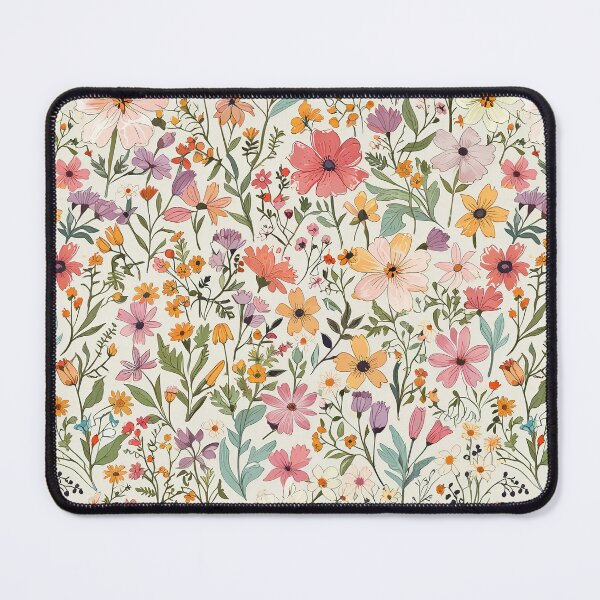 Item preview, Seamless Pattern of Colorful Wildflower and Foliage in Pastel Tones designed and sold by CoolPixels.