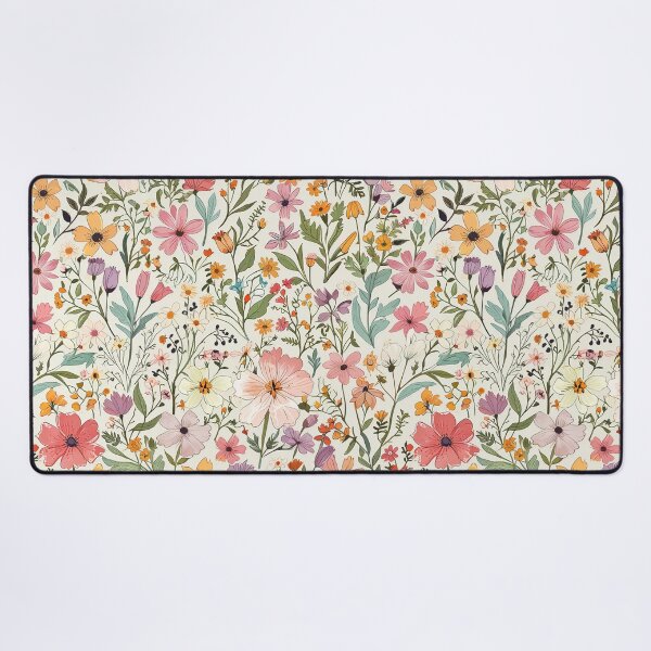 Item preview, Seamless Pattern of Colorful Wildflower and Foliage in Pastel Tones designed and sold by CoolPixels.