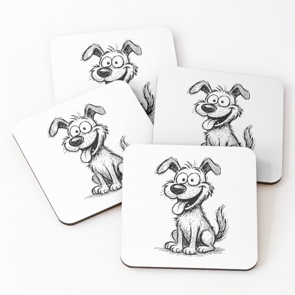 Item preview, Funny line drawing dog – Funny cartoon motif for dog fans designed and sold by nkhookysun.