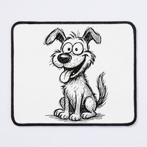 Item preview, Funny line drawing dog – Funny cartoon motif for dog fans designed and sold by nkhookysun.
