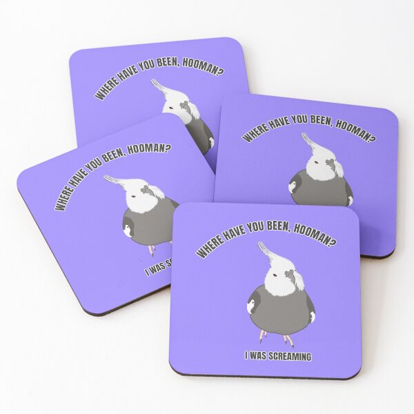 Item preview, Whiteface Cockatiel – Where Were You, Hooman? I Made Noise designed and sold by Birbosaurus.