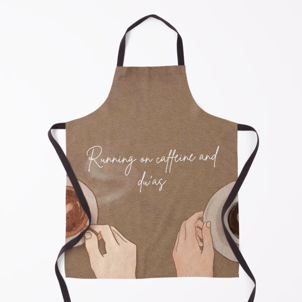 Item preview, Running on Caffeine and Du’as – Minimalist Coffee Print designed and sold by MiskAndMoon.