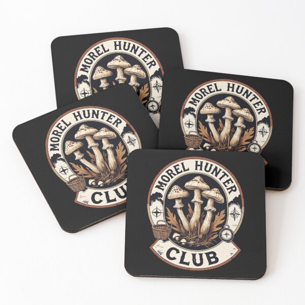 Item preview, Morel Hunter Club Mountain Crest – Vintage Mushroom Forager Badge designed and sold by fantasyy.