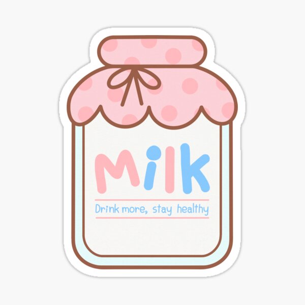 Item preview, cute sweet hand drawn a bottle of fresh milk designed and sold by nuchz.