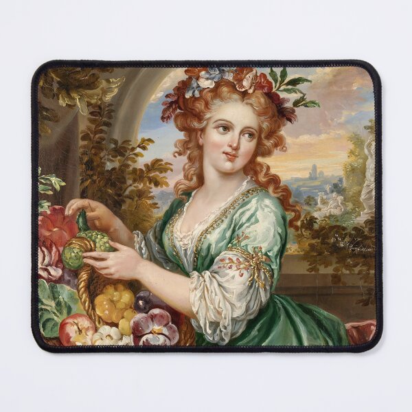 Item preview,  Rococo Painting of a young woman inspired By Nicolas Lancret designed and sold by Tamas Das.