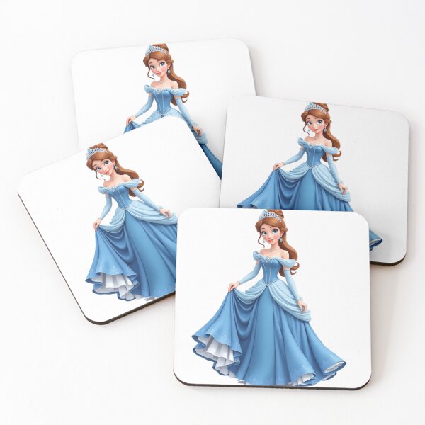 Item preview,  adorable cute princess in blue dress designed and sold by nicnacc.