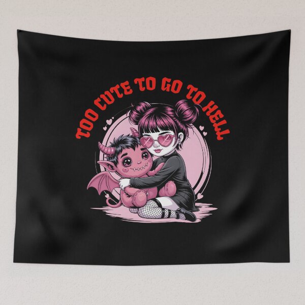 Item preview, Too Cute to Go to Hell – Emo Hug from the Underworld  designed and sold by Fragy72.
